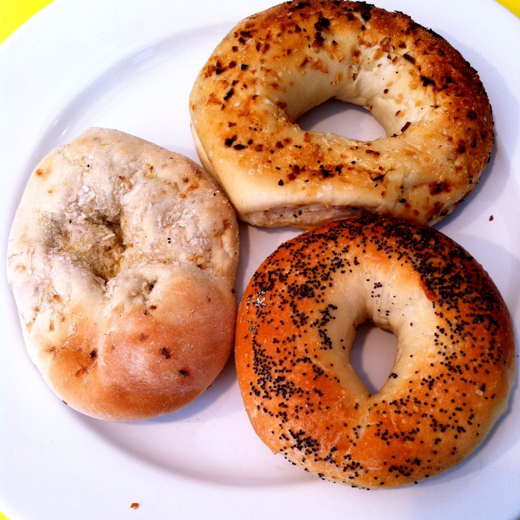 bagels on plate