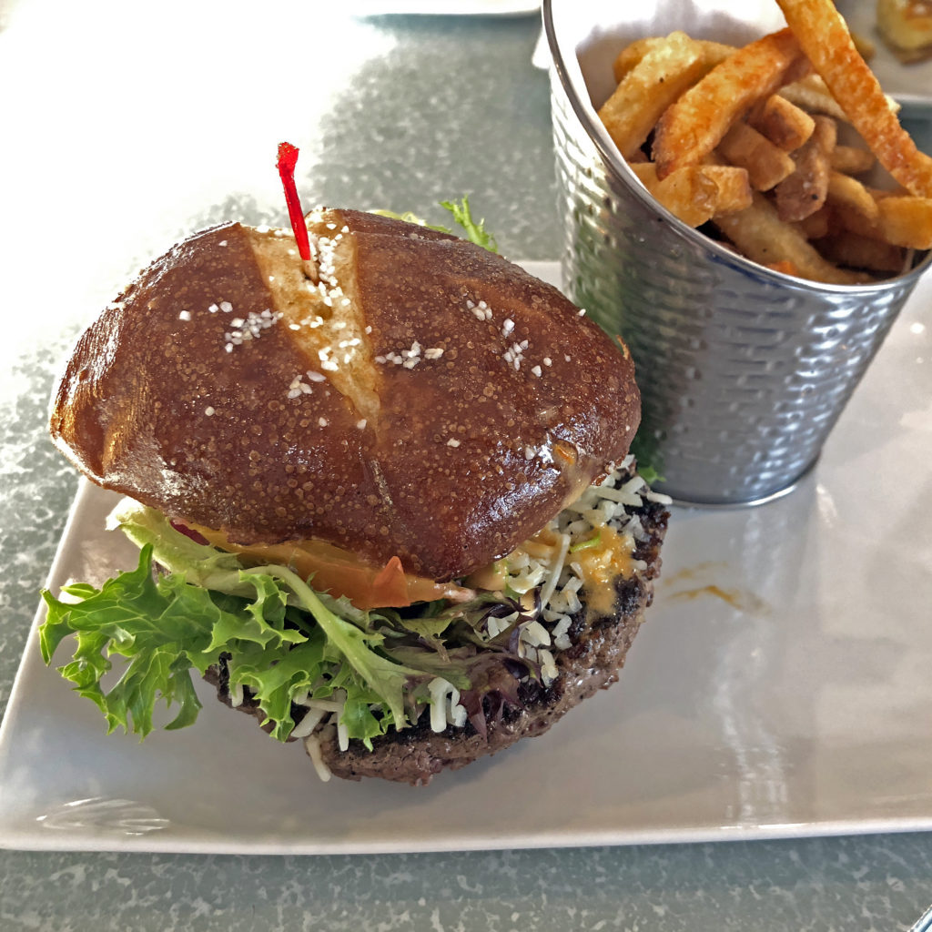 Heir to the Kaelin’s original cheeseburger, the 80/20 burger is fashioned from a five-cut beef blend.