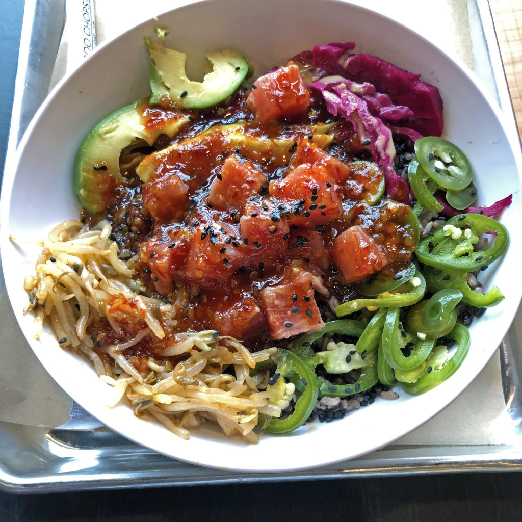 CoreLife’s tuna poke fire rice bowl. | LouisvilleHotBytes.com