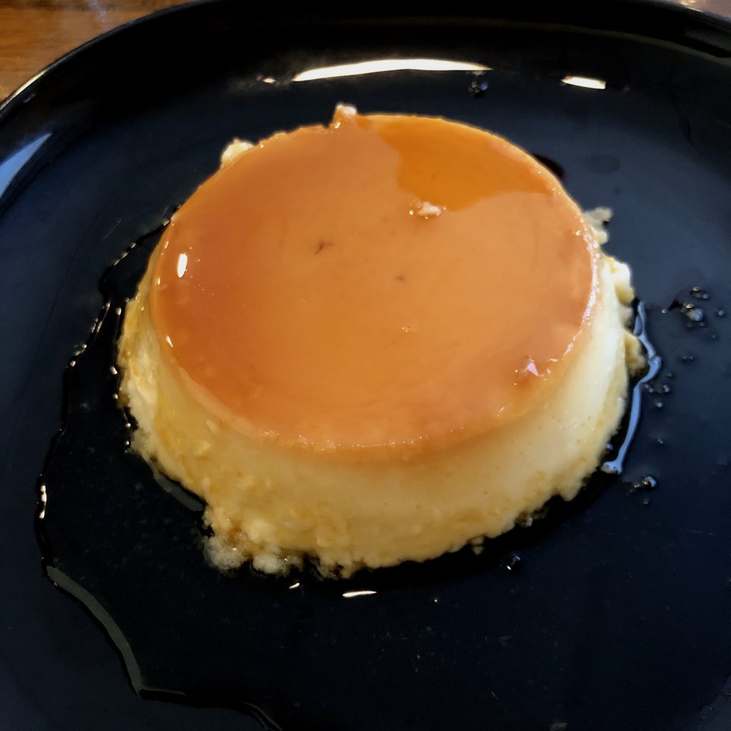 Leche flan at Lola’s Kitchen.