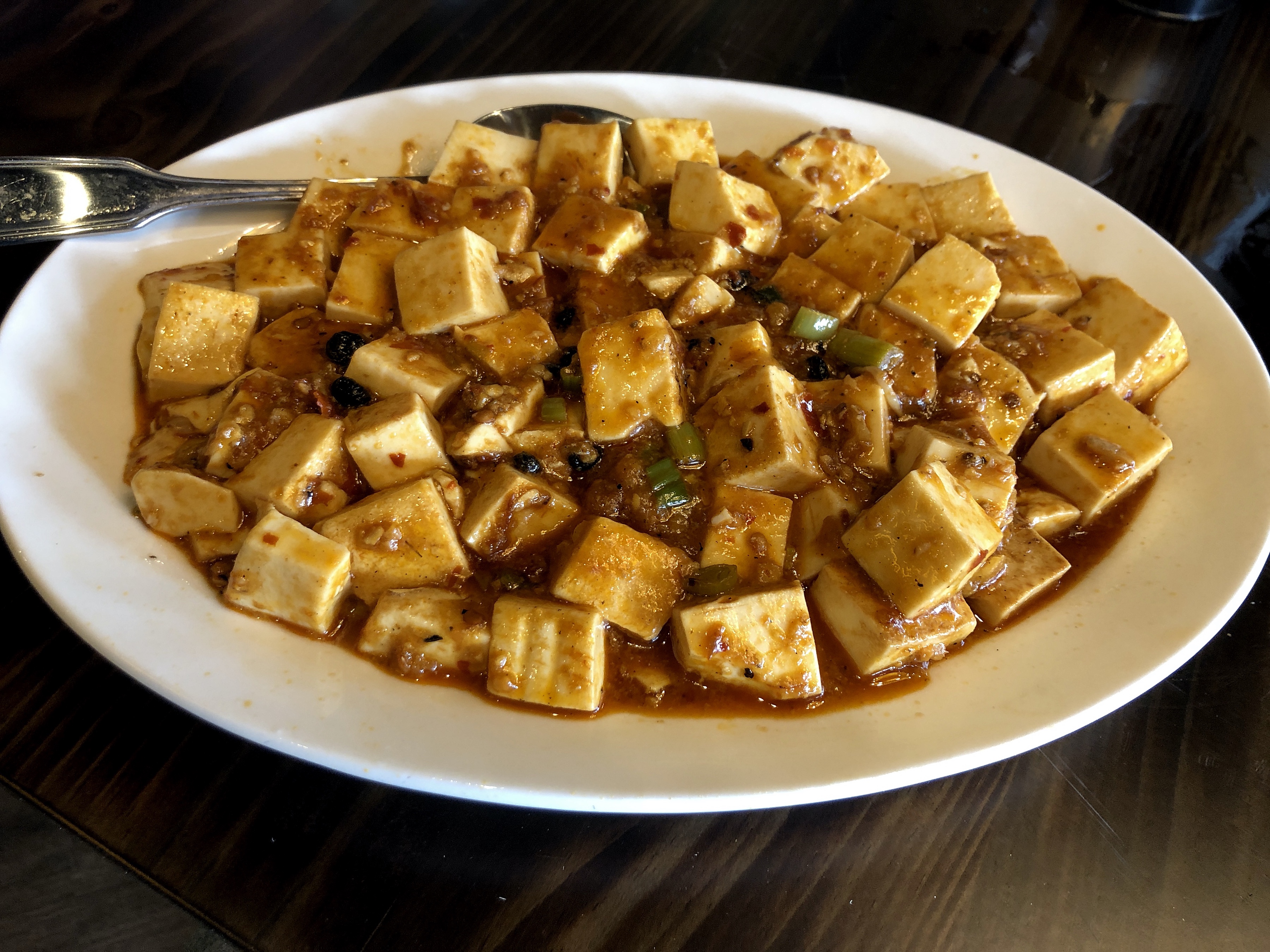 Jasmine’s ma po tofu offers silken cubes in a spicy, aromatic red sauce ...